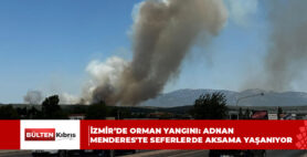 İzmir’de orman yangını: Adnan Menderes’te seferlerde aksama yaşanıyor